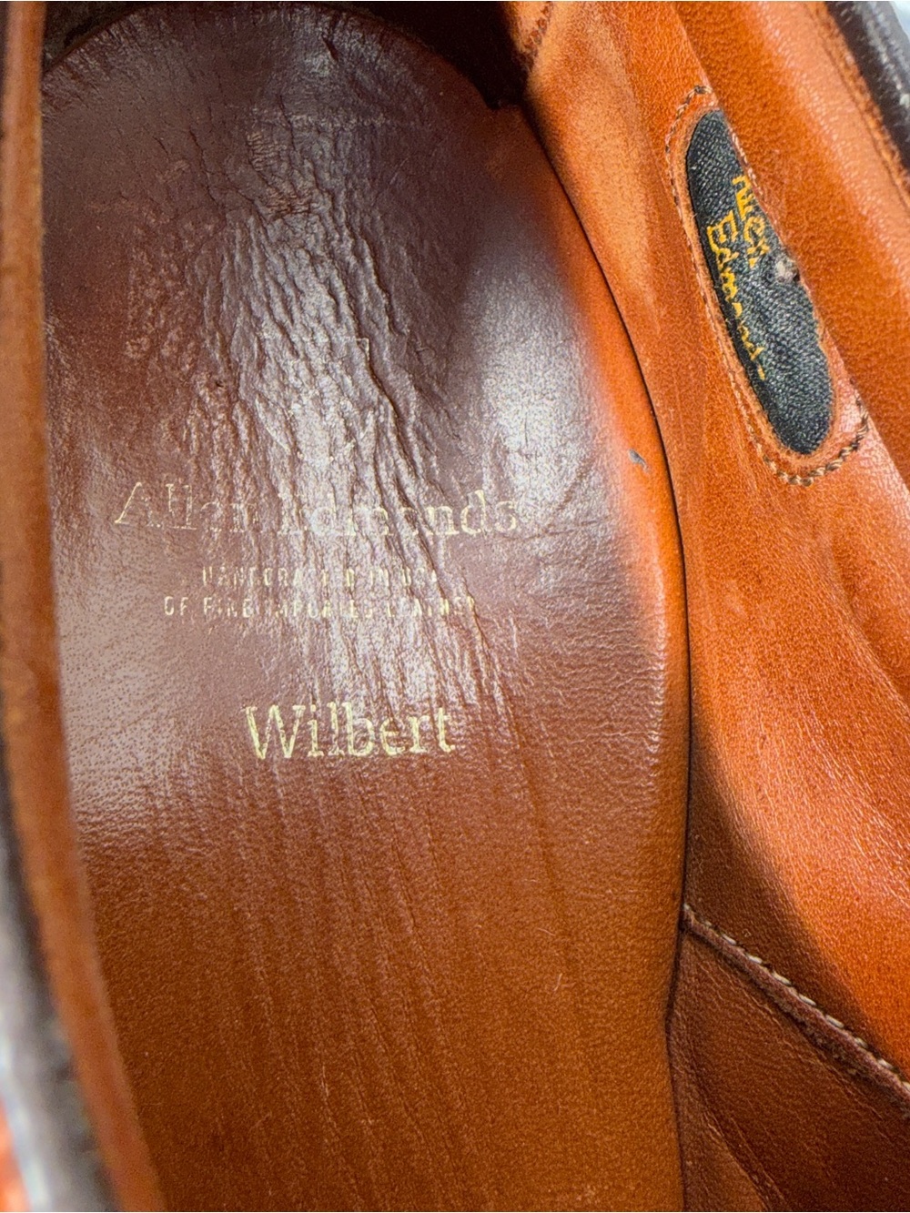 Allen Edmonds Wilbert Comfort Brown Leather Split Toe Mens Dress Shoes Sz 10.5 D - Picture 9 of 10